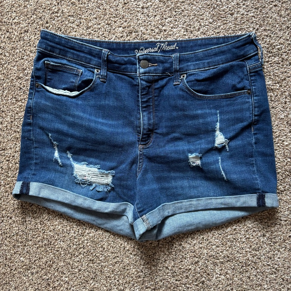 Universal Thread Women's Dark Blue Jean Shorts